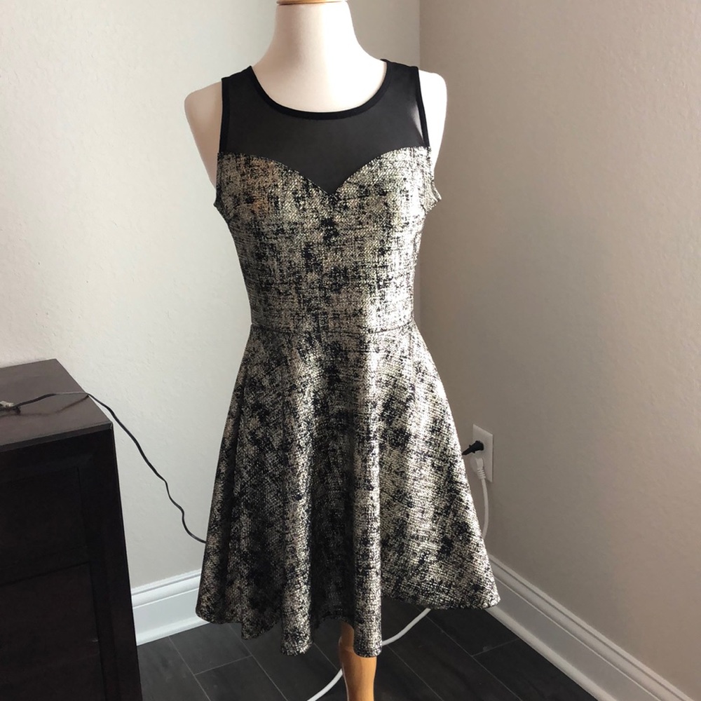 Black + gold dress